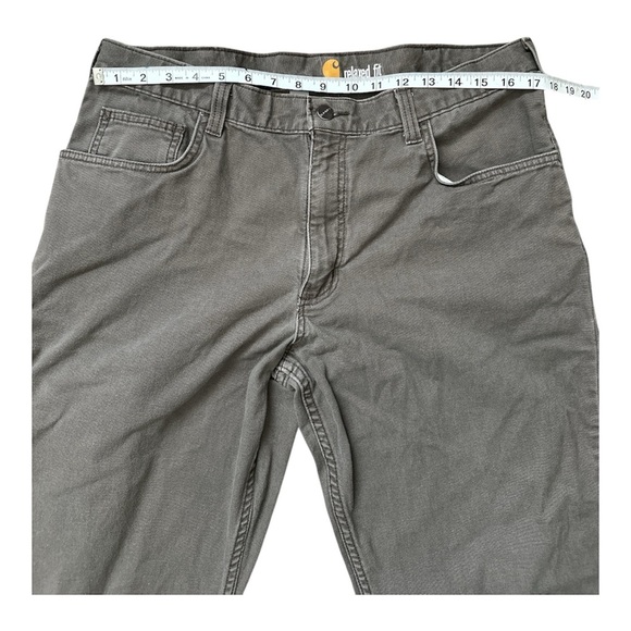 CARHARTT RELAXED FIT DARK GRAY STRAIGHT LEG UTILITY WORK PANTS SIZE 36x32 - Picture 3 of 5